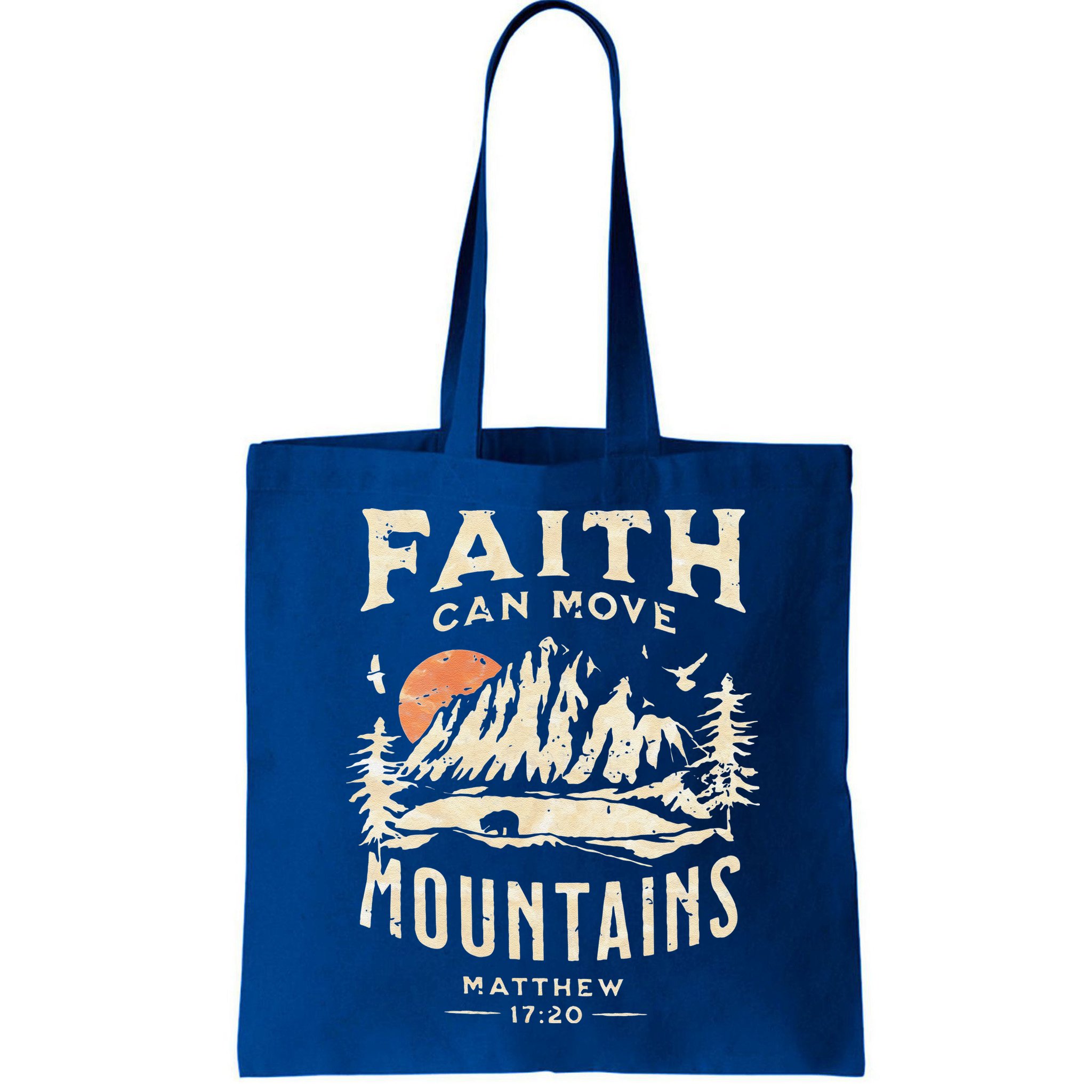 Faith Can Move Mountains Religious Bible Christian Jesus Bag