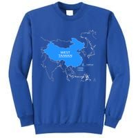 Funny China Map Define China Is West Taiwan Gift Tall Sweatshirt