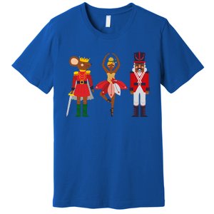 Funny Christmas Nutcracker African American Ballet Dancer  Premium T-Shirt