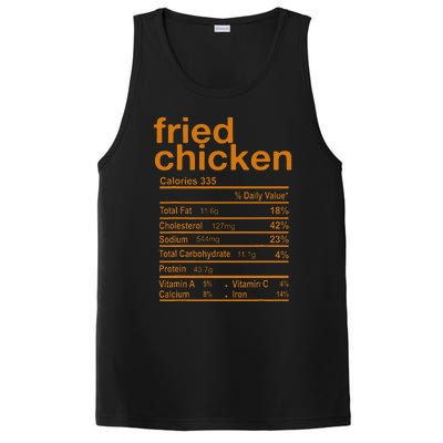 Fried Chicken Nutrition Facts Funny Thanksgiving Christmas PosiCharge Competitor Tank