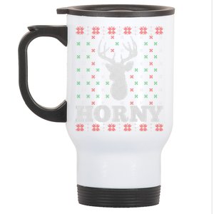 Funny Christmas Naughty Horny Ugly Christmas Gift Stainless Steel Travel Mug