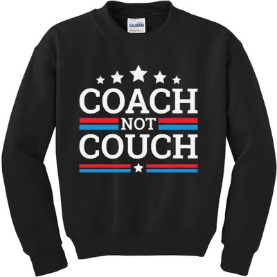 Funny Coach Not Couch 2024 Kids Sweatshirt