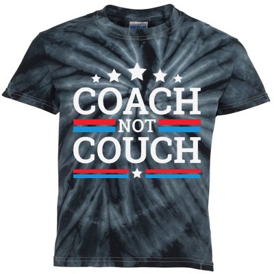 Funny Coach Not Couch 2024 Kids Tie-Dye T-Shirt