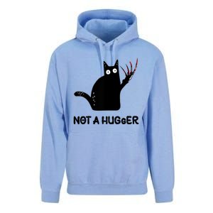 Funny Cat Not A Hugger Sarcastic Cat Saying Unisex Surf Hoodie