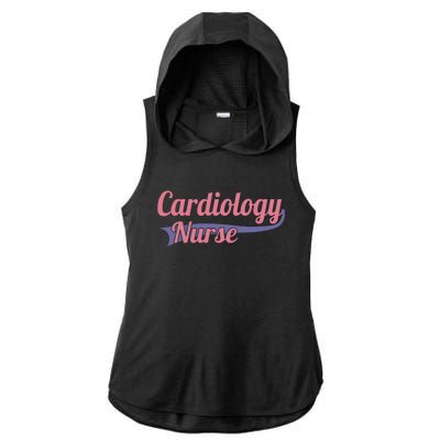 Funny Cardiology Nurse Practitioner Medical Student Gift Ladies PosiCharge Tri-Blend Wicking Draft Hoodie Tank