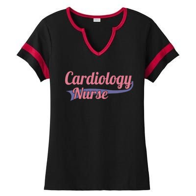 Funny Cardiology Nurse Practitioner Medical Student Gift Ladies Halftime Notch Neck Tee