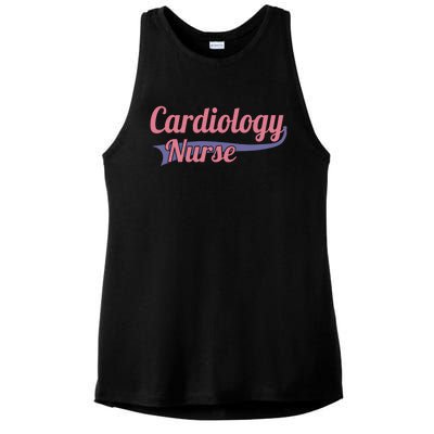 Funny Cardiology Nurse Practitioner Medical Student Gift Ladies PosiCharge Tri-Blend Wicking Tank