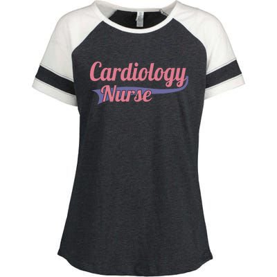 Funny Cardiology Nurse Practitioner Medical Student Gift Enza Ladies Jersey Colorblock Tee