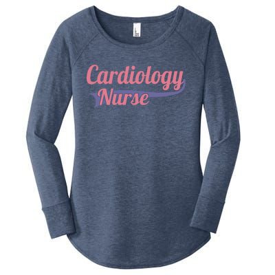 Funny Cardiology Nurse Practitioner Medical Student Gift Women's Perfect Tri Tunic Long Sleeve Shirt