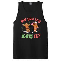 Funny Christmas Nurse Gingerbread Man Did You Try Icing It PosiCharge Competitor Tank