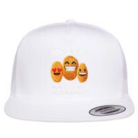 Funny Chicken Nugget For Chicken Nugget Lovers Flat Bill Trucker Hat