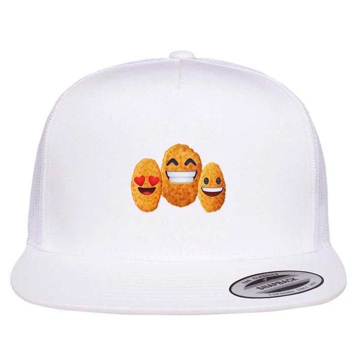 Funny Chicken Nugget For Chicken Nugget Lovers Flat Bill Trucker Hat