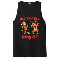 Funny Christmas Nurse Gingerbread Man Did You Try Icing It PosiCharge Competitor Tank