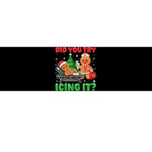 Funny Christmas Nurse Did You Try Icing It Gingerbread Man Bumper Sticker