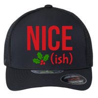 Funny Christmas Niceish Xmas Nice Flexfit Unipanel Trucker Cap