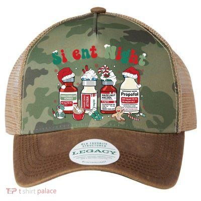 Funny Christmas Nurse Medical Christmas Icu Nicu Rn Er Nurse Legacy Tie Dye Trucker Hat