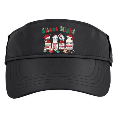 Funny Christmas Nurse Medical Christmas Icu Nicu Rn Er Nurse Adult Drive Performance Visor