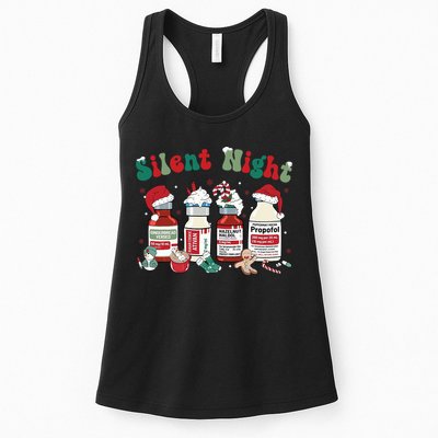 Funny Christmas Nurse Medical Christmas Icu Nicu Rn Er Nurse Womens Tank Top