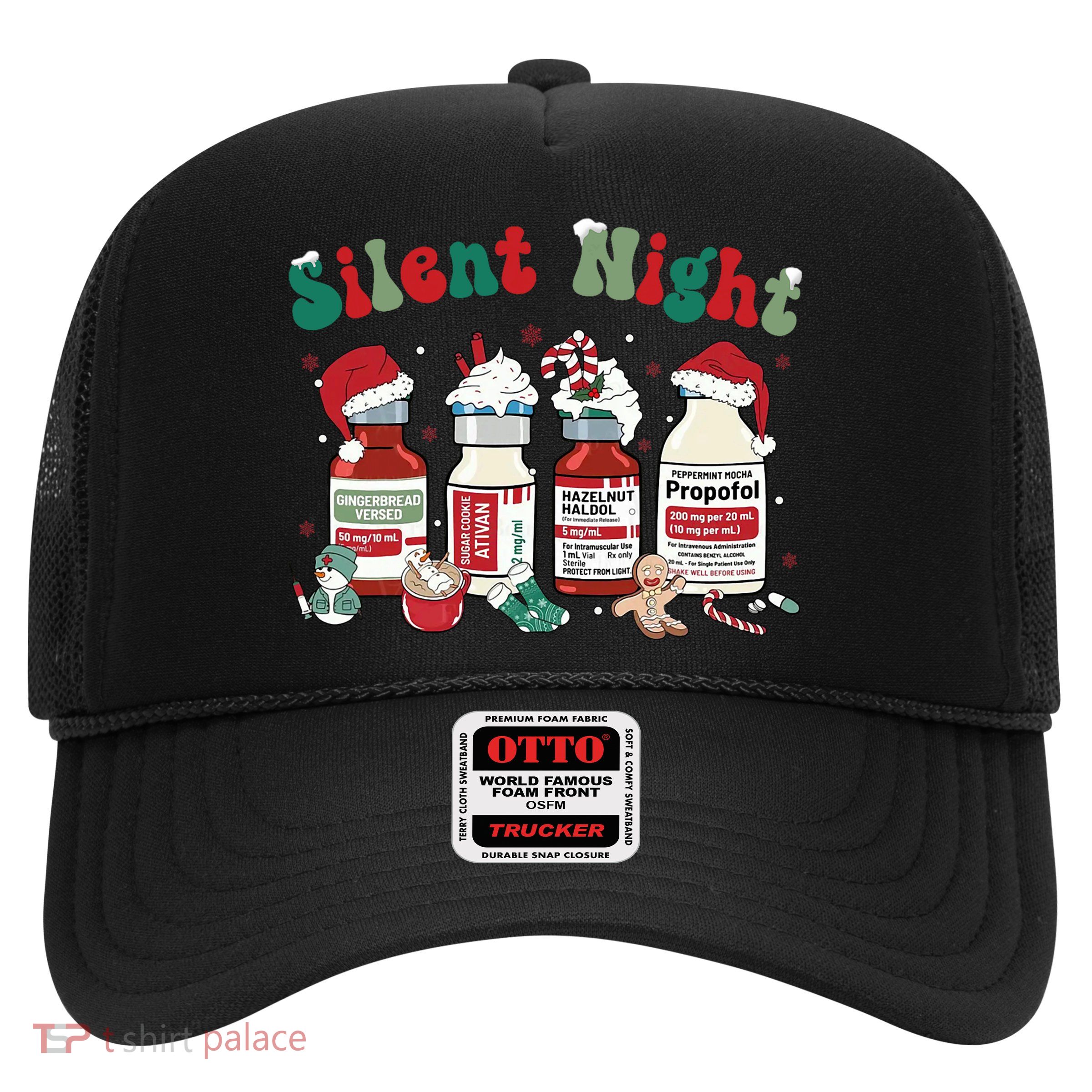 Funny Christmas Nurse Medical Christmas Icu Nicu Rn Er Nurse Trucker Hat