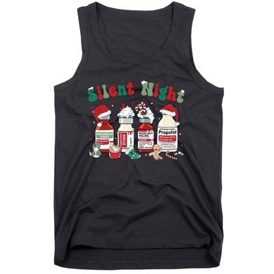 Funny Christmas Nurse Medical Christmas Icu Nicu Rn Er Nurse Tank Top