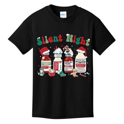 Funny Christmas Nurse Medical Christmas Icu Nicu Rn Er Nurse Kids T-Shirt