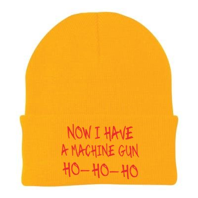 Funny Christmas Now I Have A Machine Gun Ho Ho Ho Meaningful Gift Knit Cap Winter Beanie