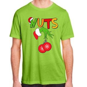 Funny Christmas Nuts Matching Couple Adult ChromaSoft Performance T-Shirt