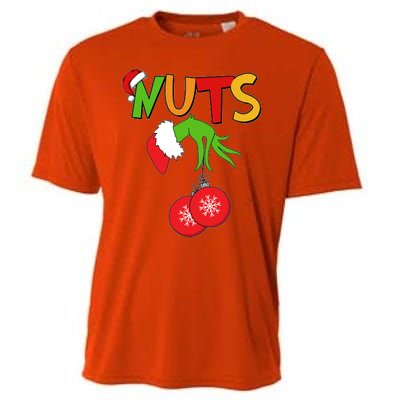 Funny Christmas Nuts Matching Couple Cooling Performance Crew T-Shirt