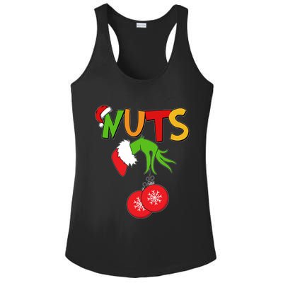 Funny Christmas Nuts Matching Couple Ladies PosiCharge Competitor Racerback Tank