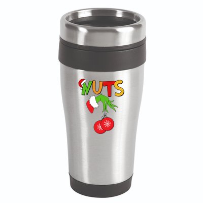 Funny Christmas Nuts Matching Couple 16oz Travel Tumbler