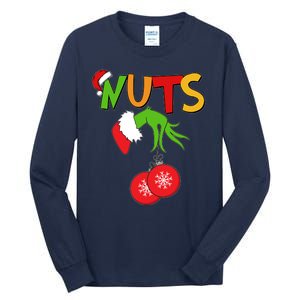 Funny Christmas Nuts Matching Couple Tall Long Sleeve T-Shirt