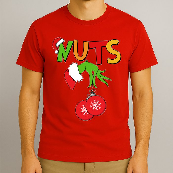 Funny Christmas Nuts Matching Couple T-Shirt