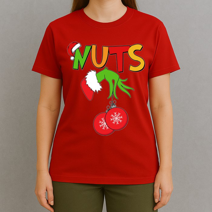 Funny Christmas Nuts Matching Couple T-Shirt