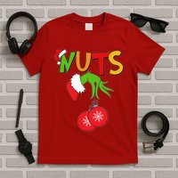 Funny Christmas Nuts Matching Couple T-Shirt