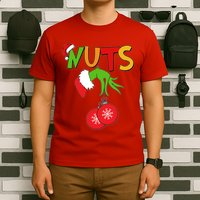 Funny Christmas Nuts Matching Couple T-Shirt