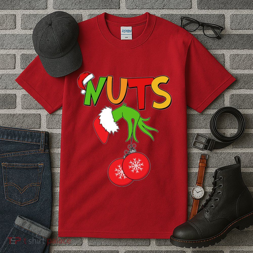 Funny Christmas Nuts Matching Couple Tall T-Shirt