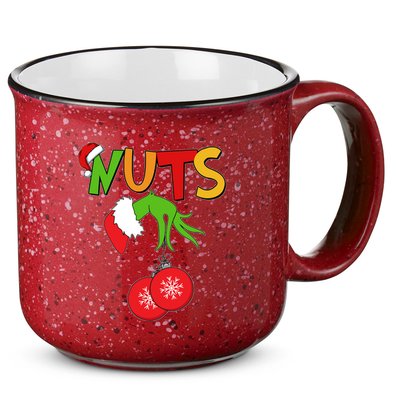 Funny Christmas Nuts Matching Couple 15oz Campfire Ceramic Mug