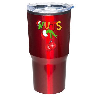 Funny Christmas Nuts Matching Couple Tumbler