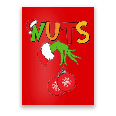 Funny Christmas Nuts Matching Couple Poster