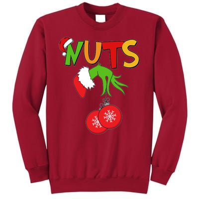 Funny Christmas Nuts Matching Couple Tall Sweatshirt