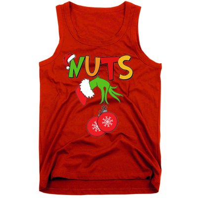 Funny Christmas Nuts Matching Couple Tank Top