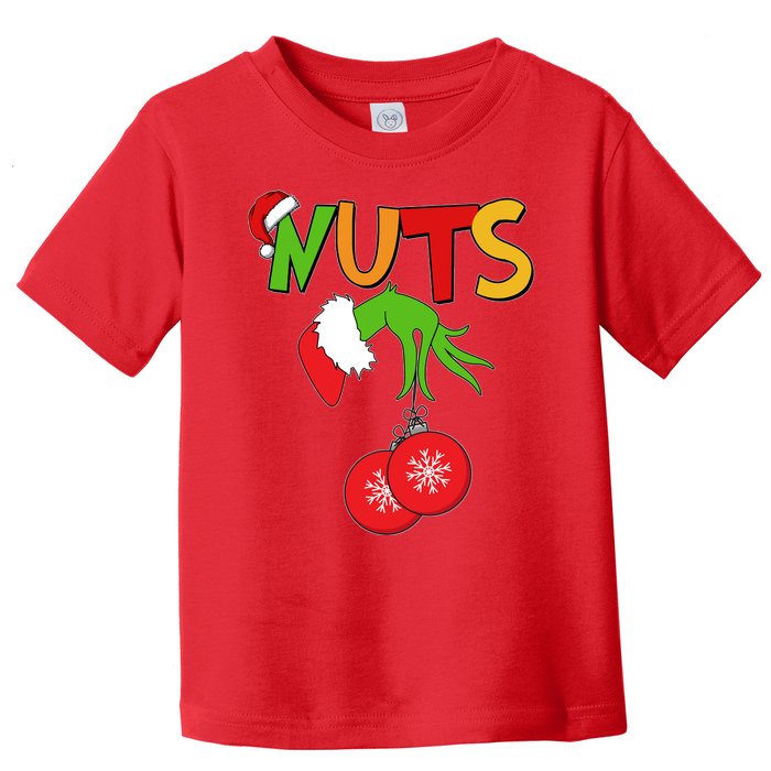 Funny Christmas Nuts Matching Couple Toddler T-Shirt