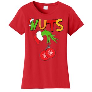 Funny Christmas Nuts Matching Couple Women's T-Shirt