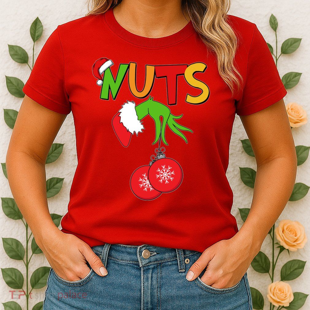 Funny Christmas Nuts Matching Couple Womens T-Shirt