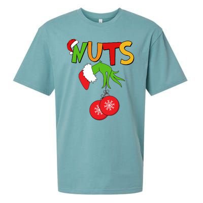 Funny Christmas Nuts Matching Couple Sueded Cloud Jersey T-Shirt