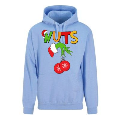 Funny Christmas Nuts Matching Couple Unisex Surf Hoodie