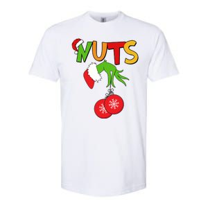 Funny Christmas Nuts Matching Couple Softstyle CVC T-Shirt