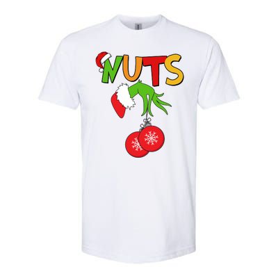 Funny Christmas Nuts Matching Couple Softstyle® CVC T-Shirt