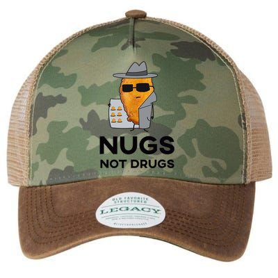 Funny Chicken Nuggets Nugs Not Drugs Legacy Tie Dye Trucker Hat