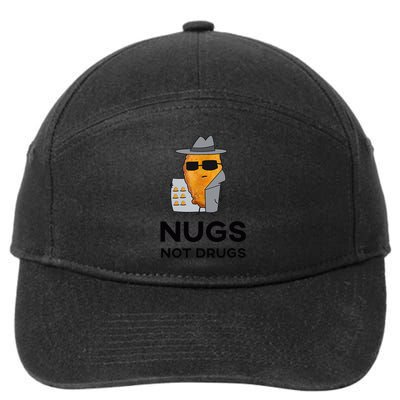 Funny Chicken Nuggets Nugs Not Drugs 7-Panel Snapback Hat